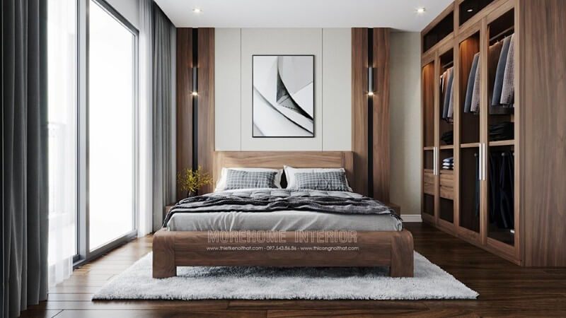 Thiết kế nội thất phòng ngủ chung cư